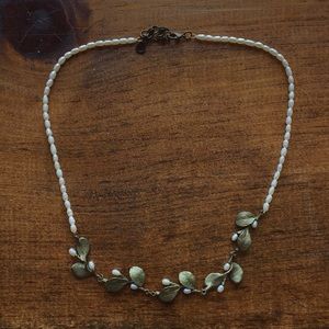Mike Michaud Irish thorn and river pearl necklace